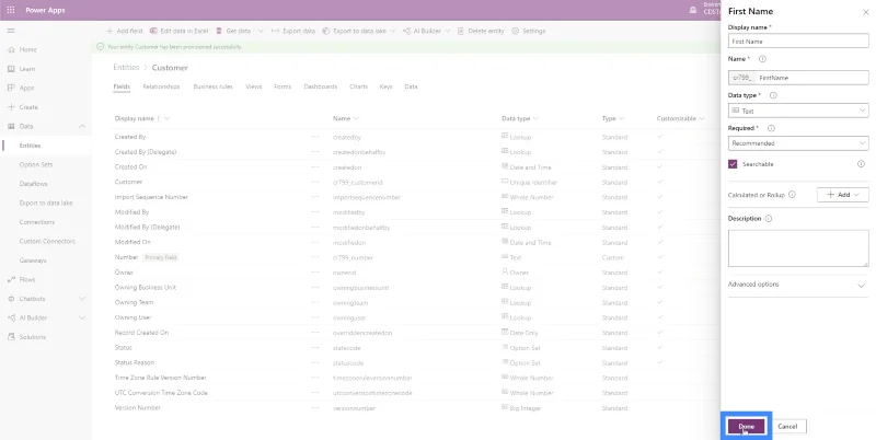 Entiti PowerApps: Cara Menambah Pelbagai Jenis Medan