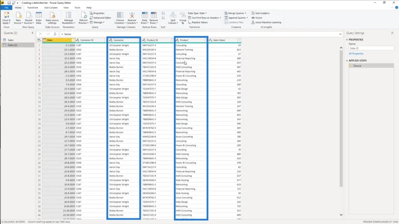 Cipta Senarai Terhad Dalam Power Query – Tutorial Editor Pertanyaan