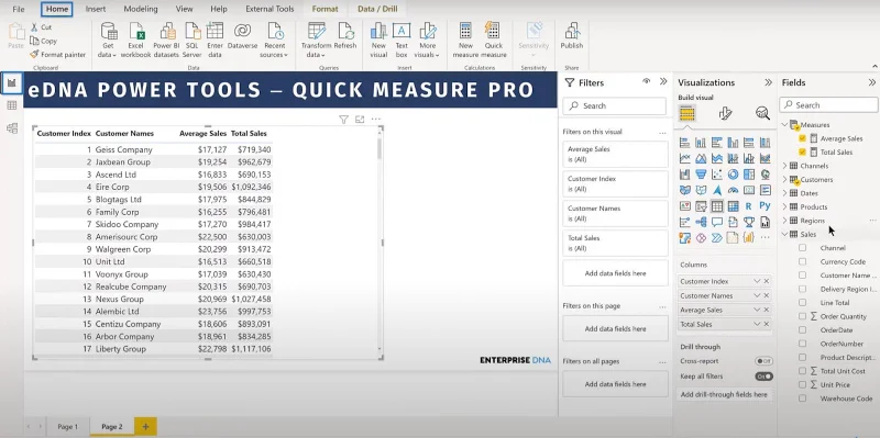 Buat Ukuran Pantas Dalam LuckyTemplates Dengan Quick Measures Pro