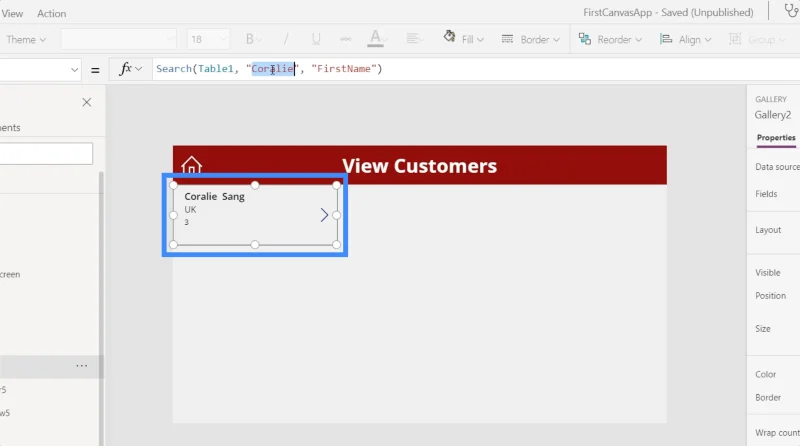 ฟิลด์ค้นหา PowerApps: วิธีเพิ่มและปรับแต่ง