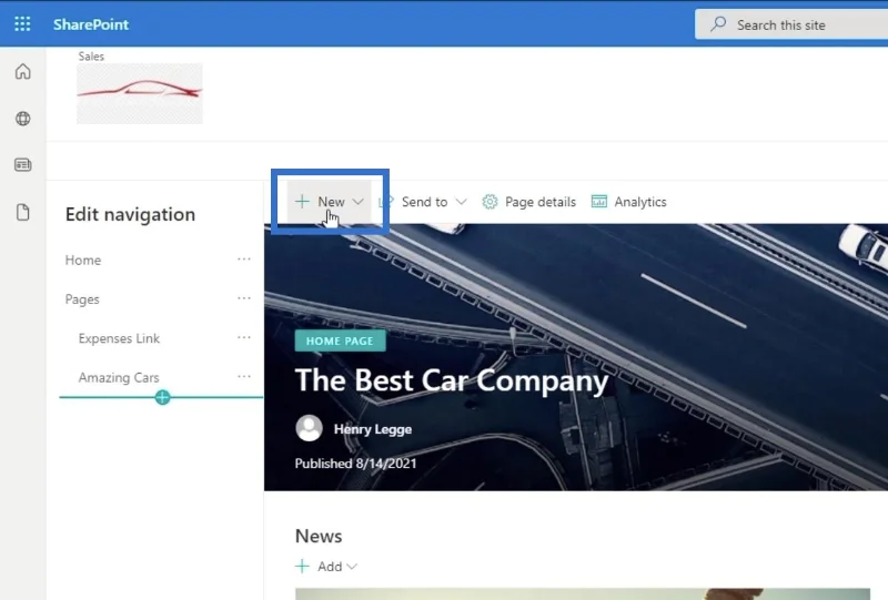 Elemen Navigasi Tapak SharePoint: Gambaran Keseluruhan