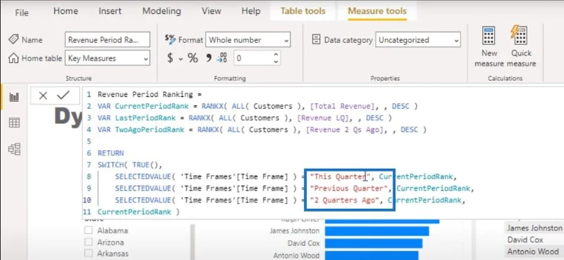 Visualisasi Kedudukan Dalam LuckyTemplates – Visual Dinamik