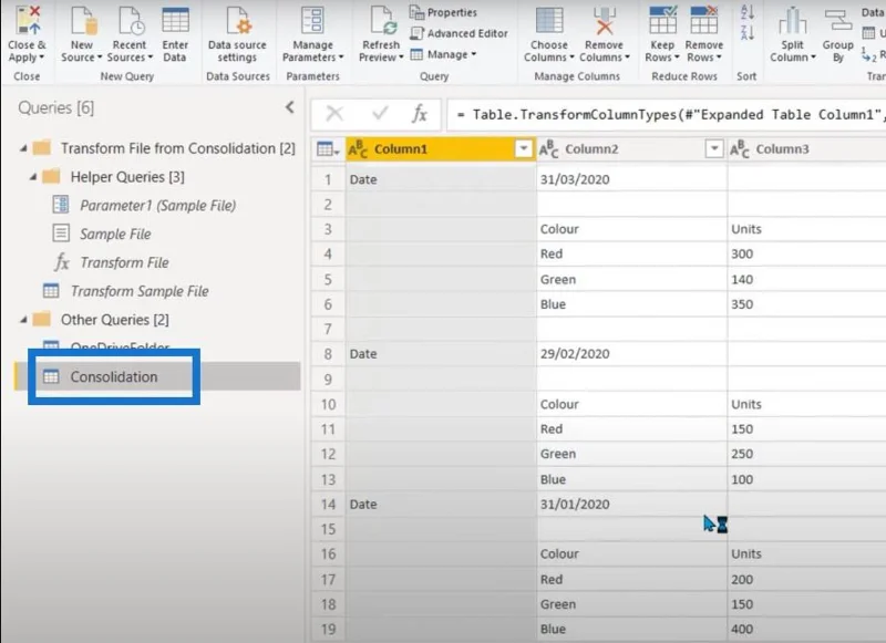 Power Query: Gabungkan Fail Dari Berbilang Folder