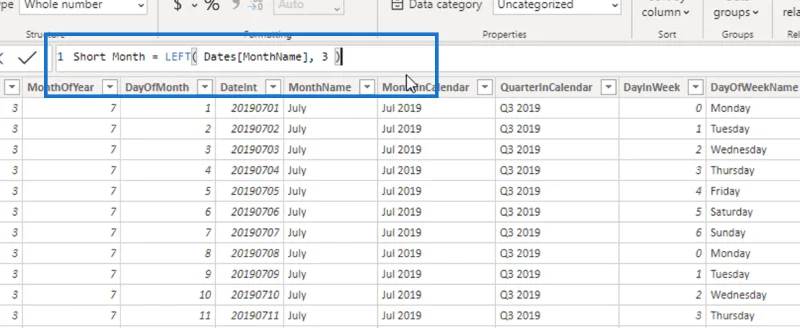 Lajur Dikira LuckyTemplates Vs Ukuran: Perbandingan
