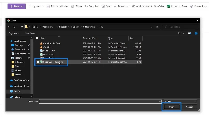 Modèles SharePoint pour les bibliothèques de documents